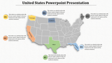 Editable United States PowerPoint Template Presentation Slide